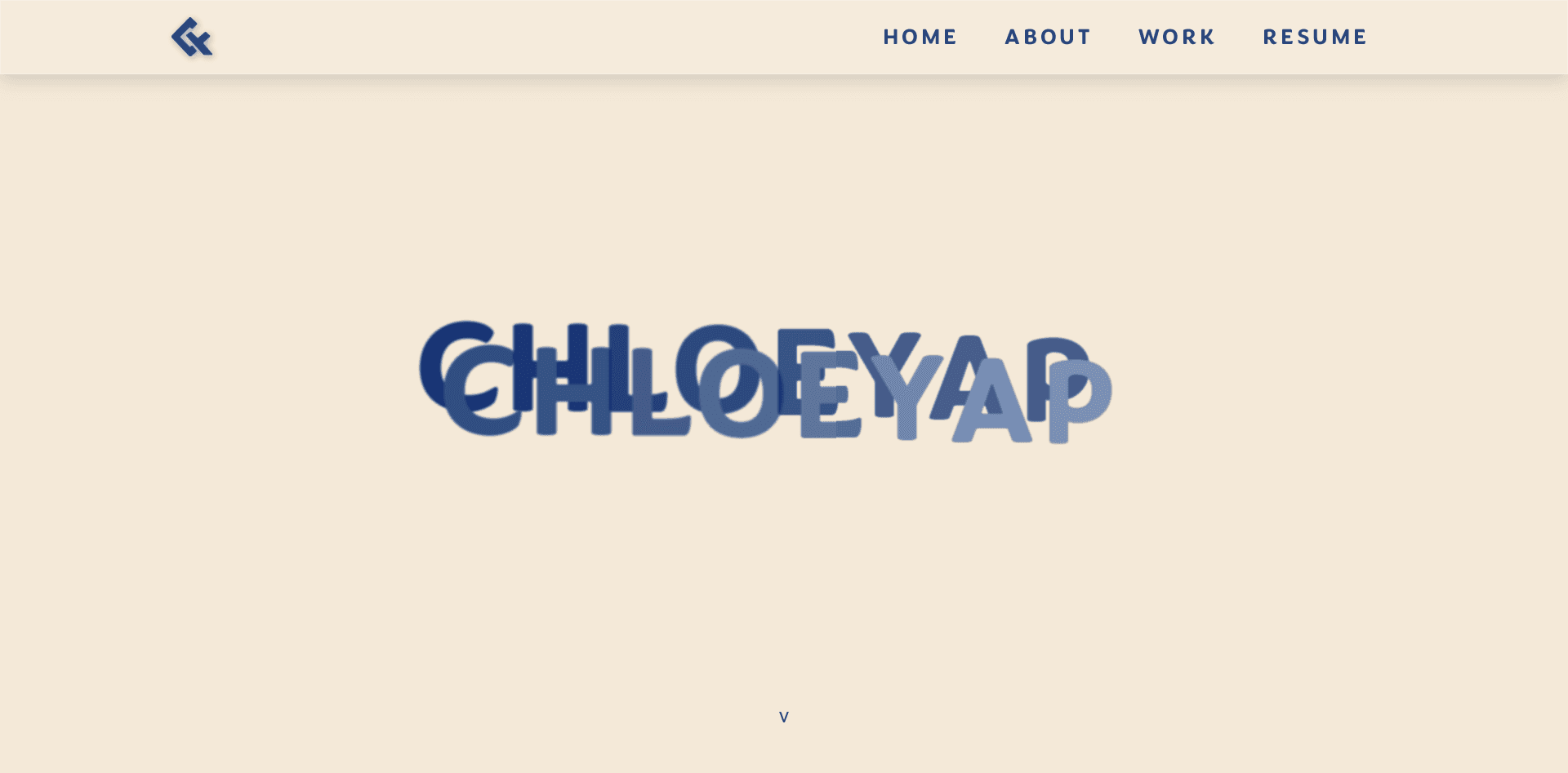 Chloe portfolio - Landing (Home)