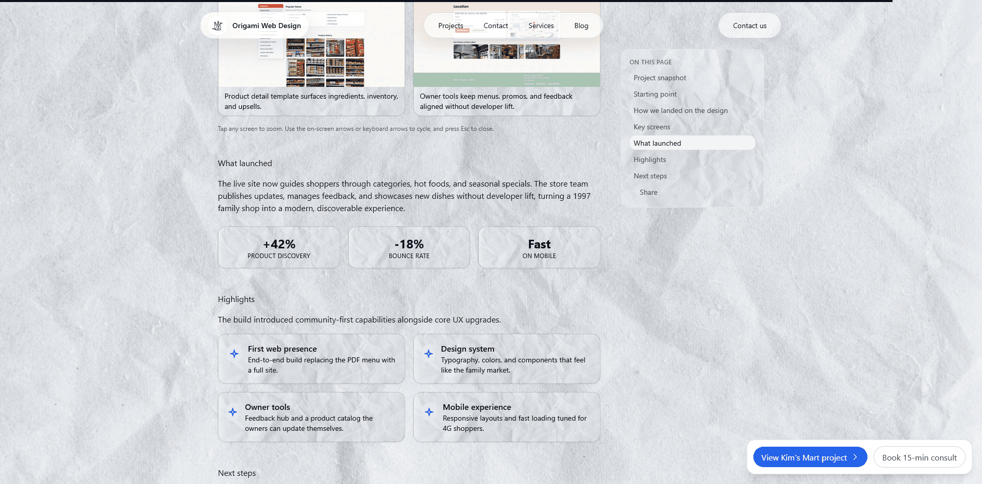 OrigamiWebDesign - Contact
